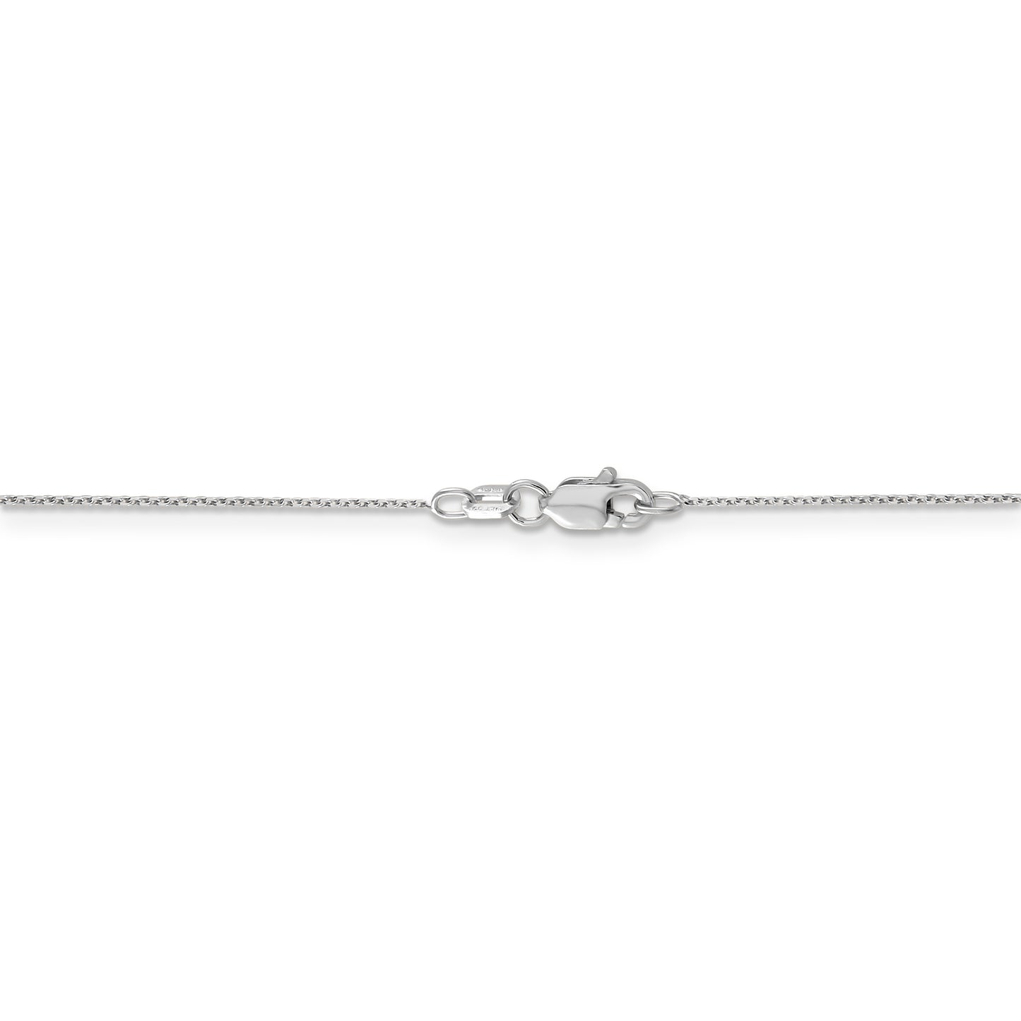 14k WG .65mm D/C Round Open Link Cable Chain