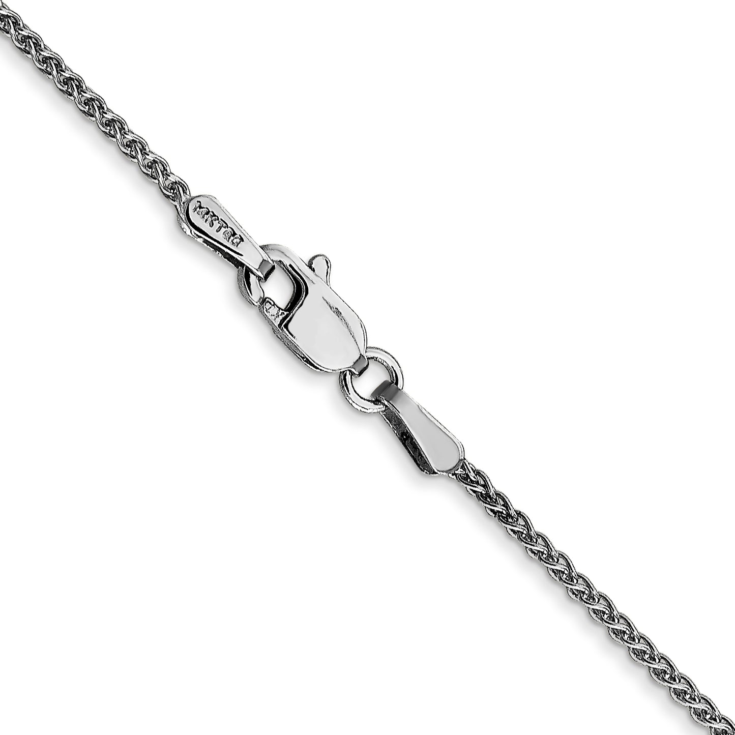 14k WG 1.25mm Spiga Chain