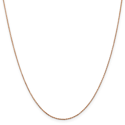 N.J. Diamonds Chains | 14k Rose Gold  D/C Cable Chain