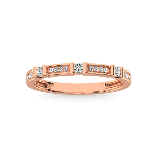 N.J. Diamonds | Rose Gold Diamond Stackable Bands | Bands