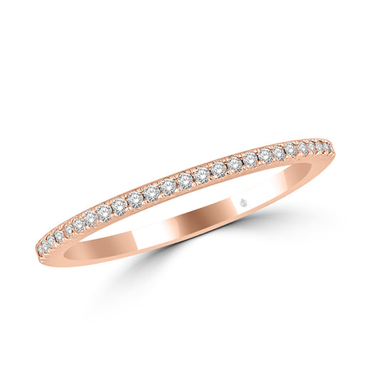 N.J. Diamonds | Rose Gold Diamond Stackable Bands | Bands