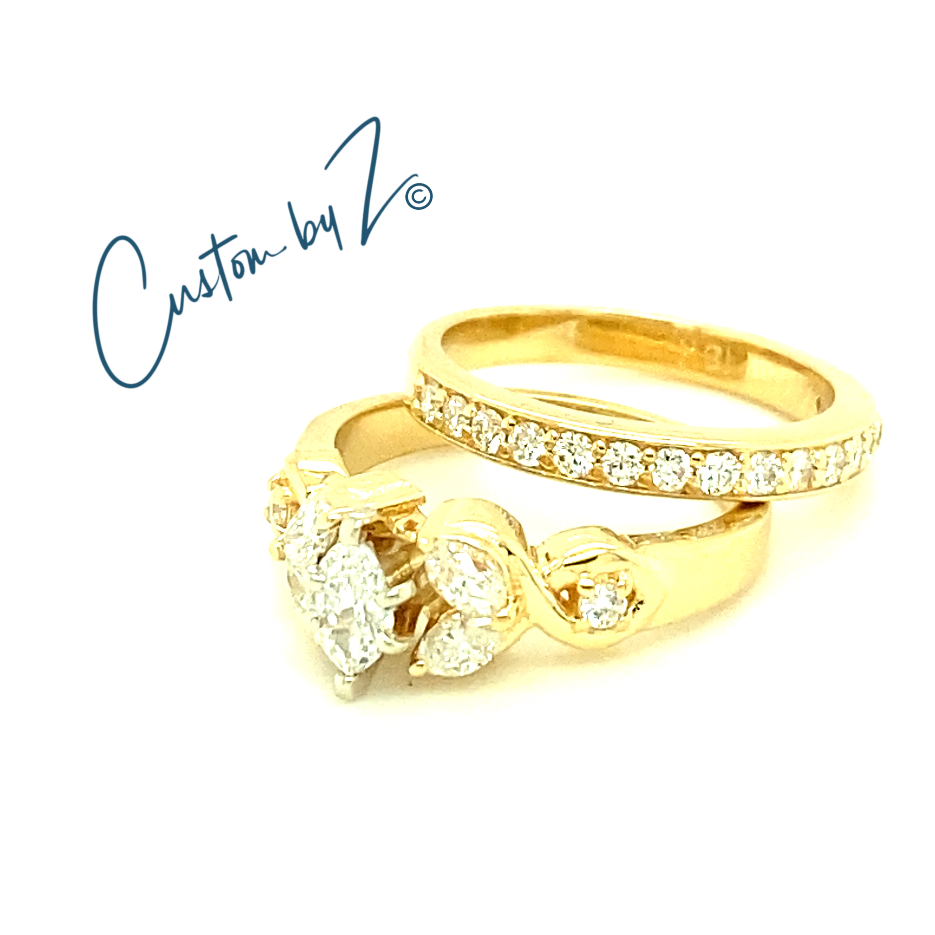 Custom Designed Diamond Engagement Ring