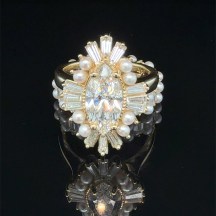 From Vision to Reality: A Custom Diamond and Pearl Engagement Ring.